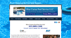 Desktop Screenshot of bluecactuspoolservice.com