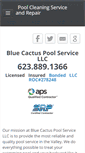 Mobile Screenshot of bluecactuspoolservice.com